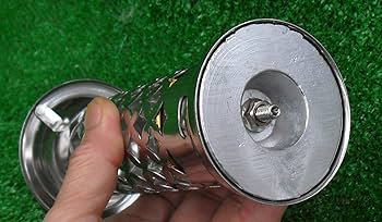 ステンレス製（茶色樹脂塗り）灯篭型ローソク立て　専用パイプ付き imgrc0097229626.jpg